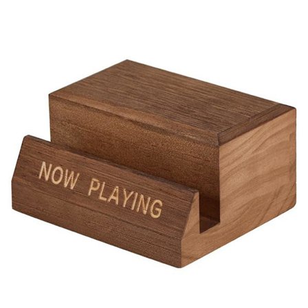Træ Vinyl Pladeholder Display Stativ - Bordplade Nu Afspilning Album Cover Holder - Enkelt Cd Stativ