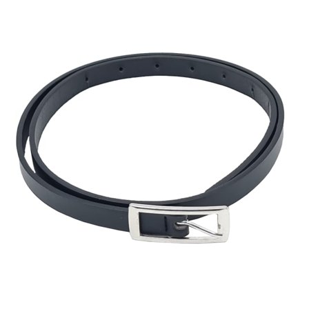 Complement Stilrent Bälte I Imitationsläder 1,5 Cm Brett Med Spänne Skärp Dam Svart L