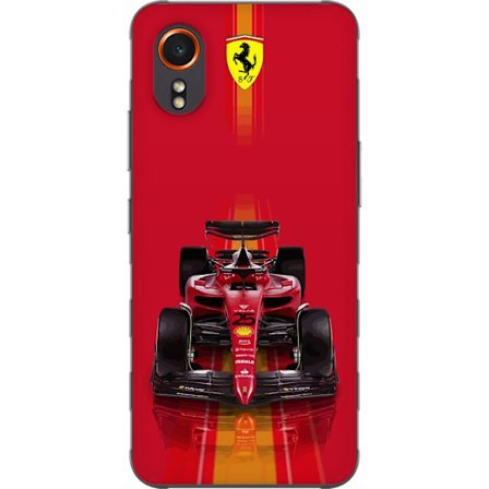 Yhteensopiva Puhelinkuori Samsung Samsung Galaxy Xcover7 Ferrari Formula 1 -auto ikonisessa punaisessa muotoilussa urheilullisella tarkkuudella