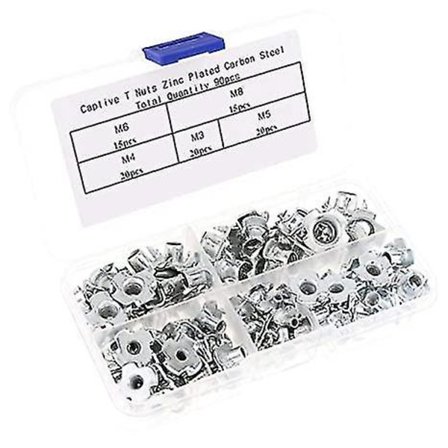 90 kpl Sinkittyjä Neljän Kynnen Pähkinöitä Kaiuttimen T-pähkinä Kalusteiden Tarvikkeet