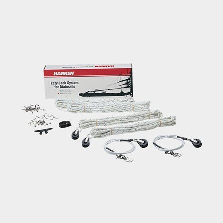 Lazy jacks / sistema de lazy jacks Harken Large Lazy Jack Kit, adequado para barcos de 10,7 - 12,8 metros (35 - 42 pés), para retranca de 3,7 - 4,9 