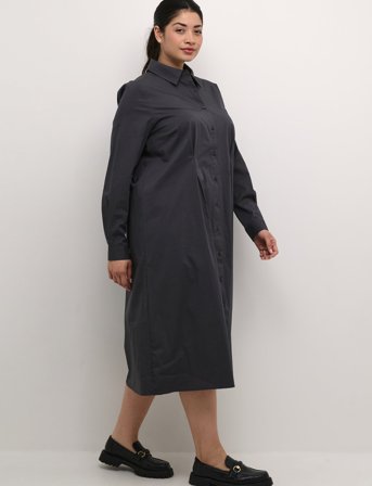 Kaffe Curve Kchenna Shirt Dress - Grey - 48