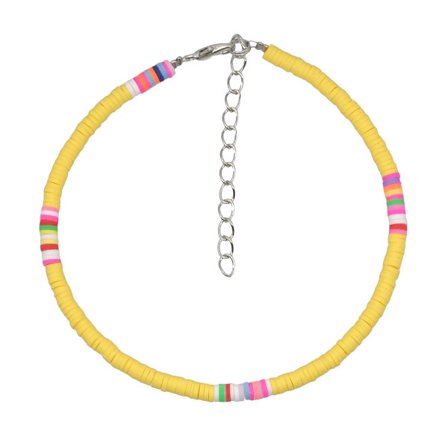 Set med 5 (bildfärger) pärlarmband Boho-ankelband, färgglada L