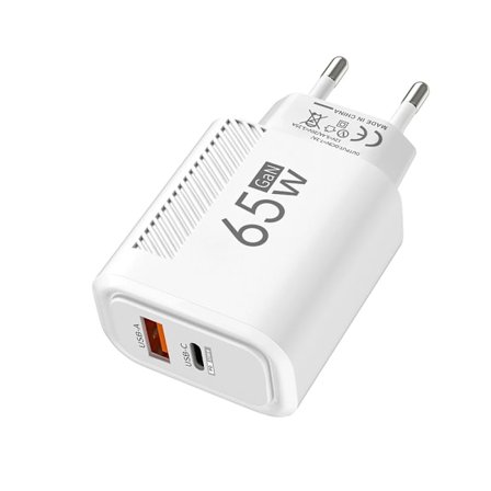 65W GaN Laddare USB Typ C Laddare Snabbladdare 3.0 Telefonadapter Snabb Väggladdare För iPhone Xiaomi Samsung Huawei EU/US Kontakt