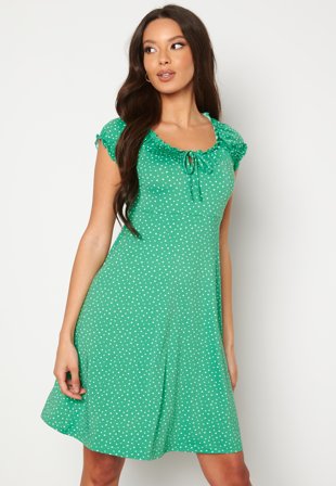 Happy Holly Tessan dress Green / Dotted Klær