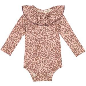 Kids - MarMar Copenhagen Printed Baby Body Dusty Mauve Leo 74 cm - All in ones - 74 cm - Purple - Mädchen