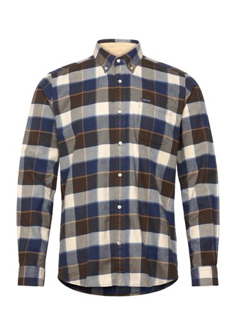 Barbour Barbour Valley Tailored Checked Shirt - Blue - XXXL