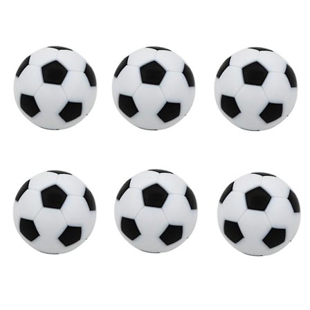 6 kpl 32mm Pöytäjalkapallo Jalkapallo Foosball Pallot Vaihto Musta