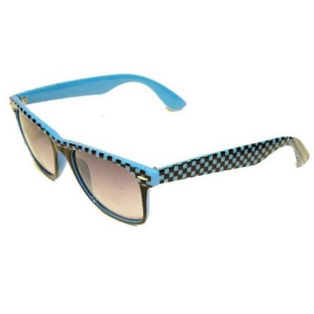 Blåa retro solglasögon