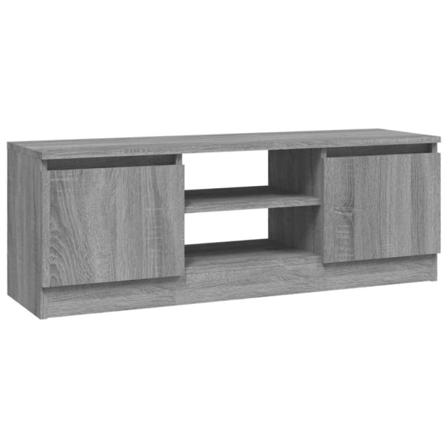 vidaXL TV-bänk med dörr grå sonoma 102x30x36 cm Grå