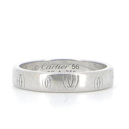 Cartier Vintage Pre-owned Ring Grå, Dame Vintage Smykker, Størrelse: ONE Size