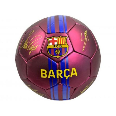 FC Barcelona Metallic Finish Signatur Fotboll 5 Flerfärgad