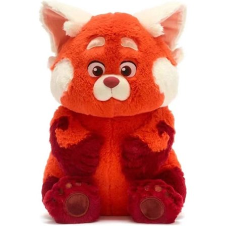 Röd plyschleksak för barn, 12 tum söt röd pandaplyschdocka, lämplig som en pan