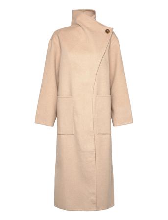 Lana Coat Outerwear Coats Winter Coats Beige Camilla Pihl