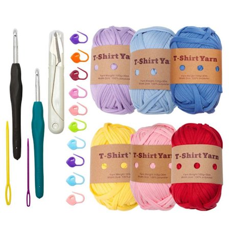 T-shirt garnsats Vävd handväska filt Tjockt garn SET1 - high quality