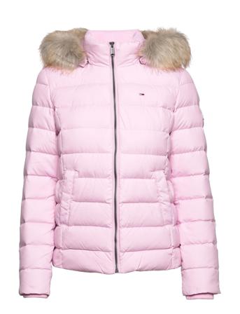 Tjw Basic Hooded Down Jacket Foret Jakke Lyserød Tommy Jeans
