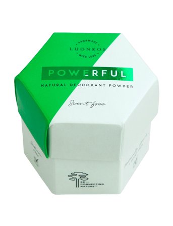 Luonkos Powerful Natural Deodorant Powder, Scent-Free, Forest Microbes - Nude - 50 g