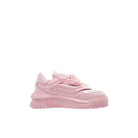 Versace, Odissea sneakers Roze, Dames, Maat:38 EU,leer