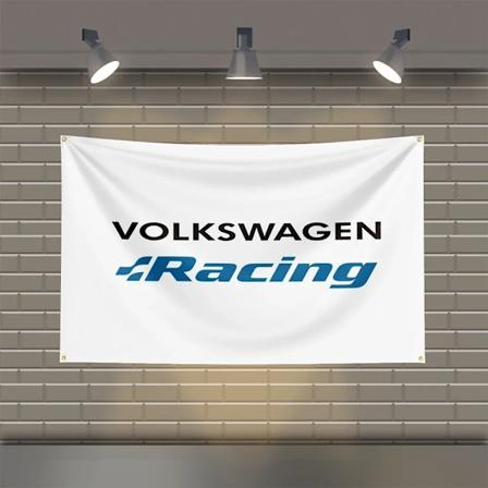 3x5 Ft V-Volkswagens Racing Flag Polyester Trykt Bils Flag til Værelse Garage Dekoration ZZ2850 120 x 180cm