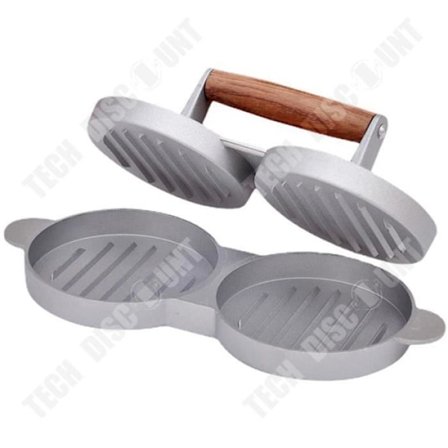 Kødpresser - TECTAKE - Dobbelt hul - Aluminium - Rund - Europæisk standard