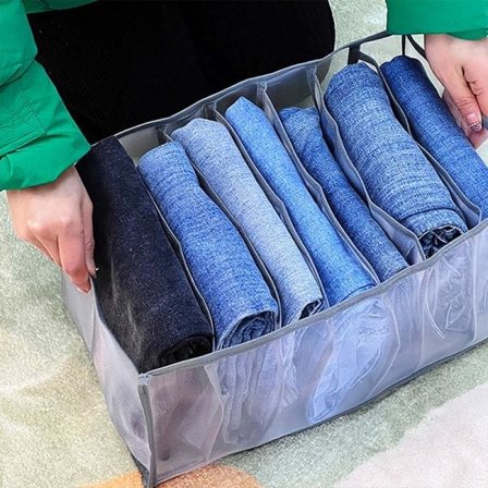 Vikbar jeans T-shirt Förvaring Klädfack Låda - high quality