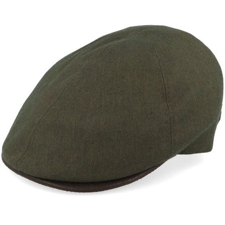 MJM Hats - Grön flatcap Keps - Broker 52 Viscose/Polyester Mix Green Flat Cap @ Hatstore