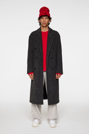 J.Lindeberg - Willy Bonded Wool Coat - Fashion - Grey - Men - 44