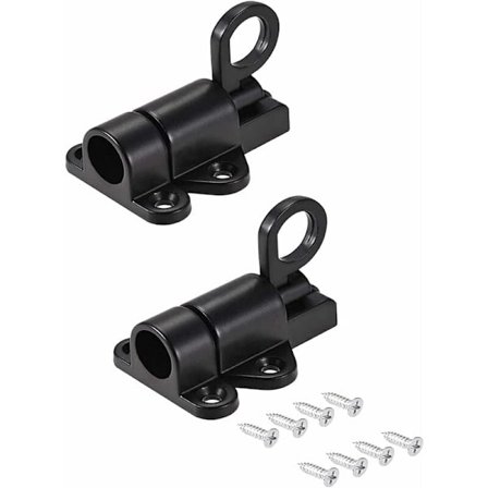 2 stk. automatisk dør lås aluminium legering fjederlås tyverisikring dør lås aluminium dør lås med 12 skruer til vinduer trædøre skabslåger