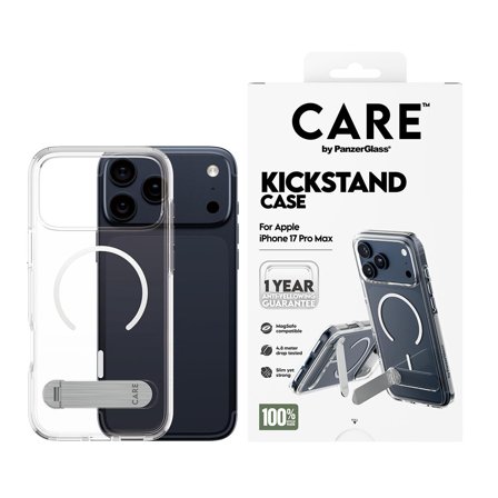 PanzerGlass CARECASE TRANSP W. COLOR KICKS MAGSAFE IPHONE 17 P ACCS