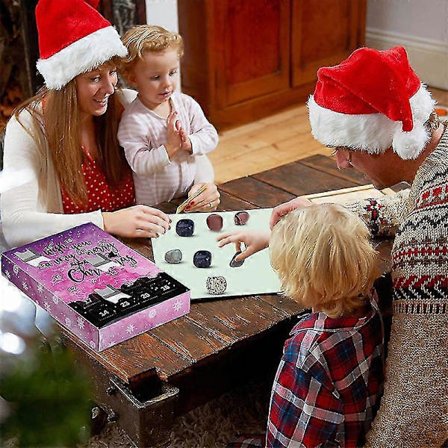 Julekalender, 24 Dages Naturstens Gaveæske, 2024 Julekalender