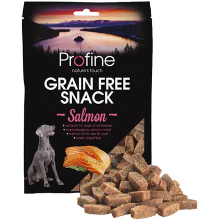 Profine - Dog Grain Free Semi Moist Snack Laks 200g - Hund - Hundegodbiter & tyggebein - Naturlige godbiter for hund - ZOO.no