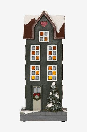 Star Trading - Dekoration Hus - Grøn - Dekorativ julebelysning - Fra Homeroom