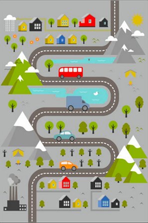 Conceptum Hypnose - Tæppe (80 x 120) - Flerfarvet - Børnegulvtæpper - 80X120 - Fra Homeroom