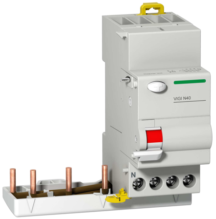 Schneider Electric Vigi N40 Jordfeilmodul 40 A, AC, 3-pakning 300mA, Stikkontakter & kabler