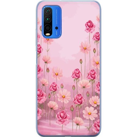 Kompatibelt Mobildeksel til Xiaomi Redmi Note 9 4G Petal Reverie Soft Blush