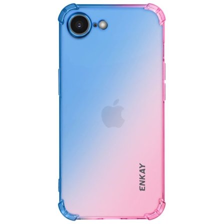 Coque iPhone 16e i Degradé Enkay Blå / Rosa