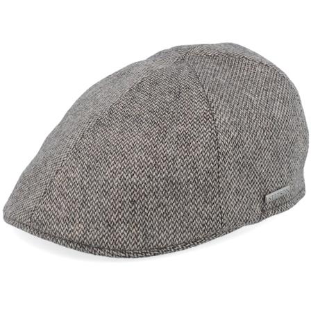 Stetson - Beige flatcap Czapka Z Daszkiem - Texas Wool Sand/Black Flat Cap @ Hatstore