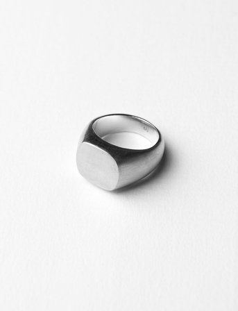 Blue Billie Oval Clean Ring - Silver - 54