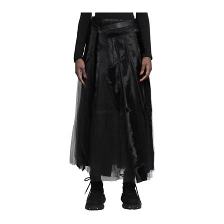 Junya Watanabe, Midi Skirts Zwart, Dames, Maat:S