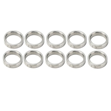 10 kpl Bricka Spacer 15mm OD 12mm ID Ruostumattomasta teräksestä valmistettu lisäosapakkaus 3515-0015-0040