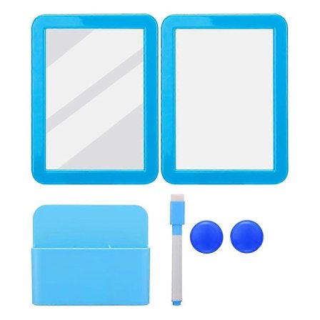 Skabstilbehørssæt - Pige Tilbage til Skoleartikler, Magnetisk Whiteboard Spejl Tør Slet Markørholder og Skoleartikler, C