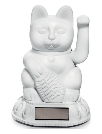 Solar Lucky Cat Home Decoration Decorative Accessories/details Porcelain Figures & Sculptures Vit Donkey