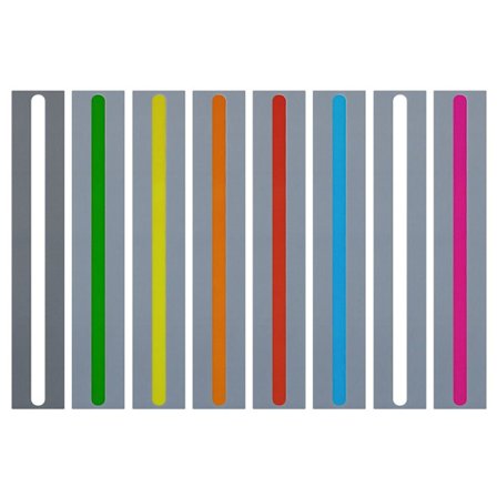 8 stk/sæt Farverige plastikbogmærker Læs vejledning STYLE 5 STYLE 5