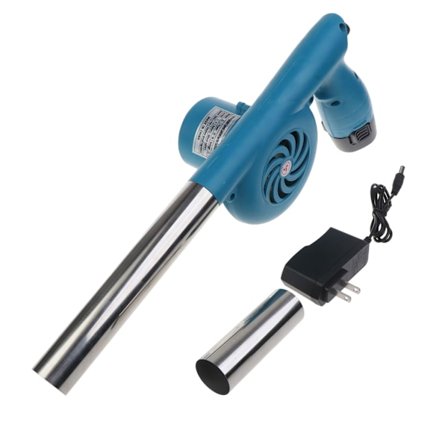 Trådløs BBQ-vifte Elektrisk luftblåser med oppladbart batteri, justerbar hastighet