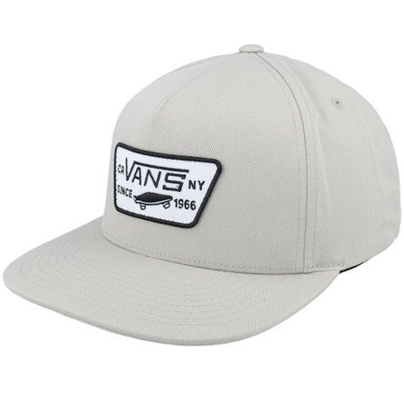 Vans - Šedá snapback Kšiltovka - Full Patch London Fog Snapback @ Hatstore