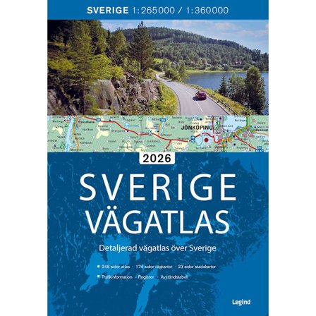 Sverige vägatlas 2026 9788776391577