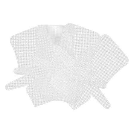 4st Sy Plast Canvas DIY Väska Mesh Ark Plast Canvas Set Plast Mesh Ark Set