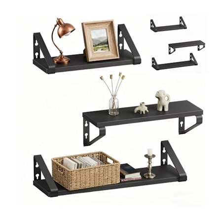 Seinähyllyt – 3 kokoa olohuoneeseen tai makuuhuoneeseen