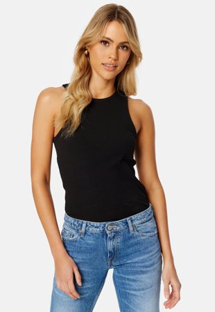 SELECTED Anna O-Neck Tank Top Black Klær