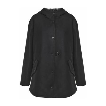 Fay Single Breasted Suits svart, Dam Ullkappor, Dam, Storlek: M